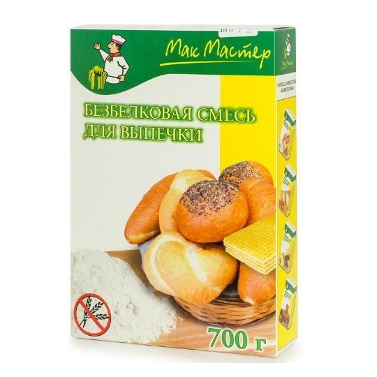 Смесь для выпечки  "МакМастер" мука безбелковая, 700 г