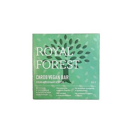 Шоколад из обжаренного кэроба "ROYAL FOREST", 75 г VEGAN