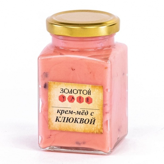 Крем-мёд с клюквой «Золотой Улей» 300гр
