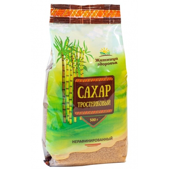 САХАР ТРОСТНИКОВЫЙ нерафинорованный 500ГР