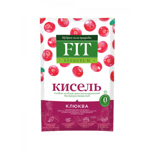 Кисель «Клюква» быстрорастворимый «ФитЭффектум»