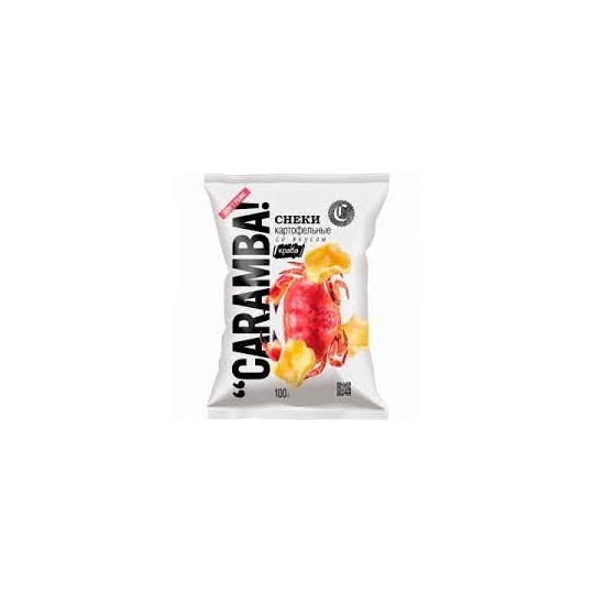 Снеки картофельные со вкусом краба низкобелковые CARAMBA, 100г