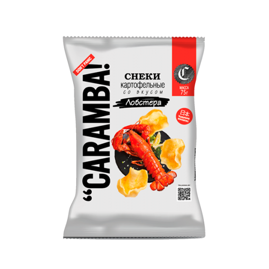 Снеки картофельные со вкусом лобстера низкобелковые CARAMBA, 75г