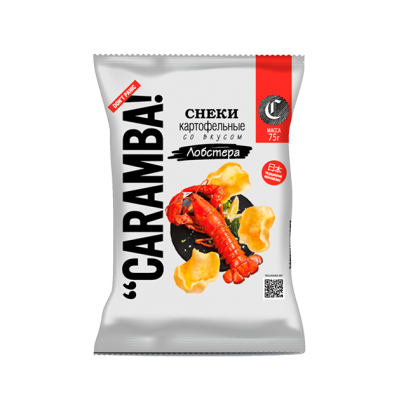 Снеки картофельные со вкусом лобстера низкобелковые CARAMBA, 75г