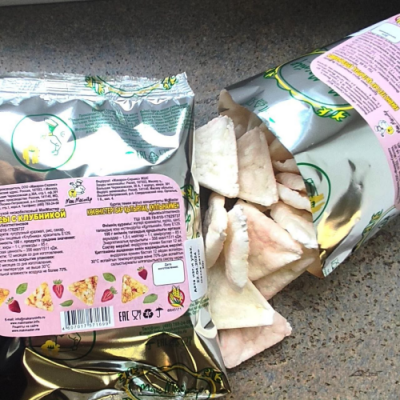 Крипсы с КЛУБНИКОЙ низкобелковые безглютеновые МакМастер, 30г